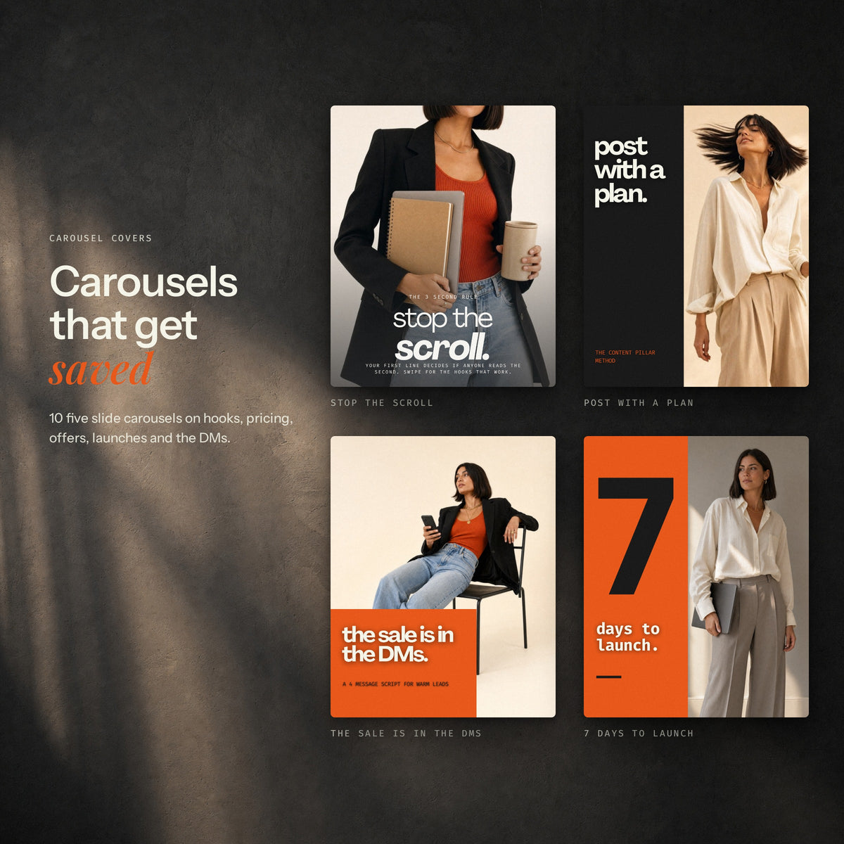 Scroll Society | 100 Instagram Templates for Founders and Creators