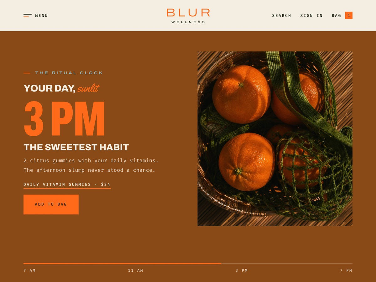 BLUR ritual clock