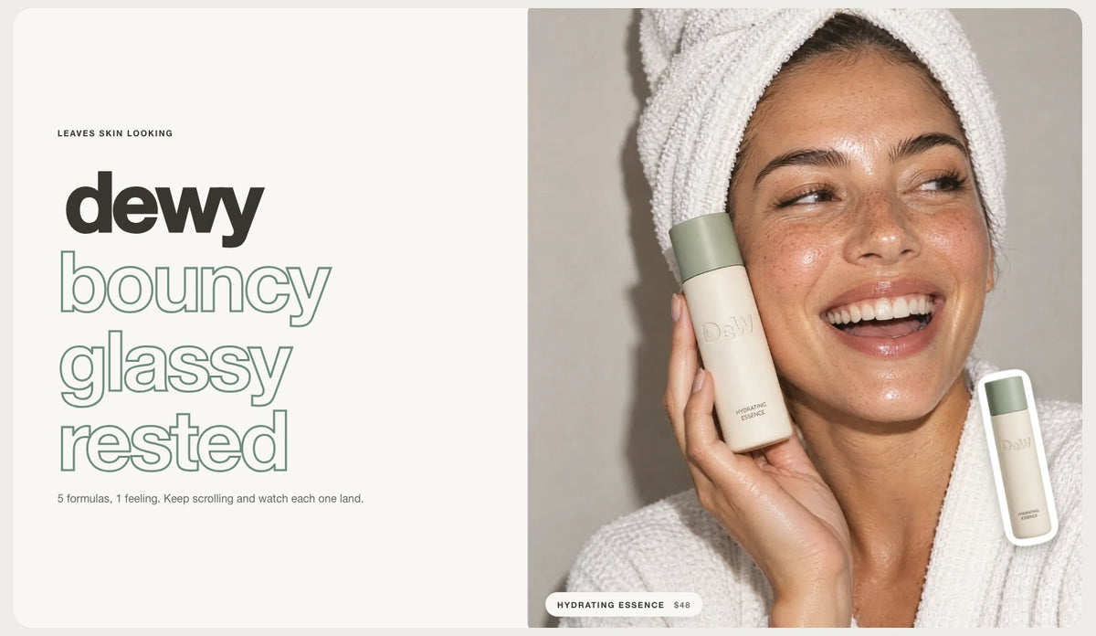 Dew homepage section 3