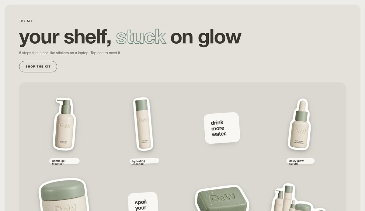 Dew homepage section 5