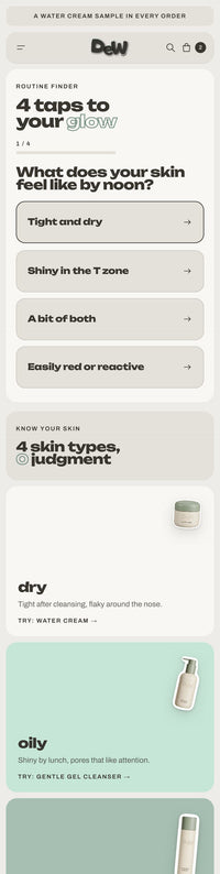 Dew routine finder quiz