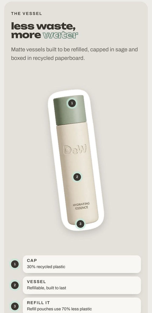 Dew collection on a phone