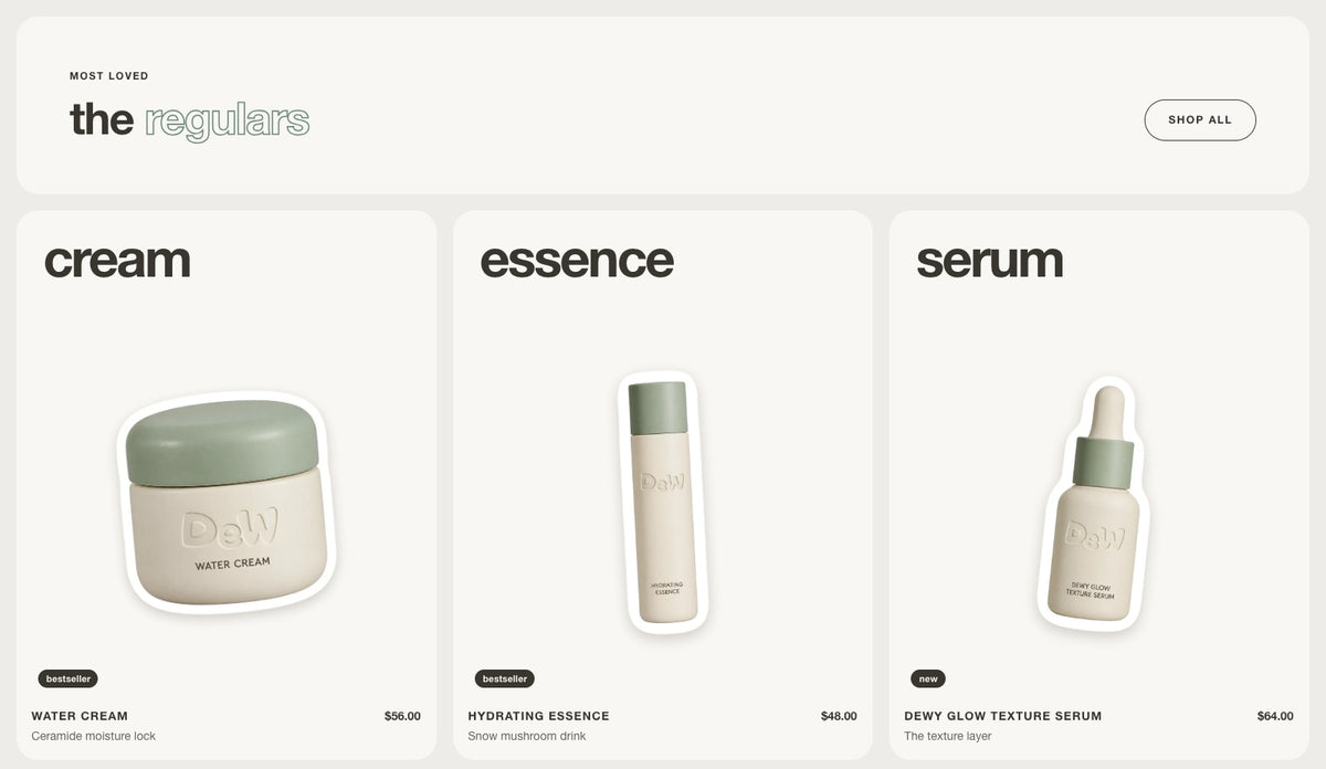 Dew homepage section 7