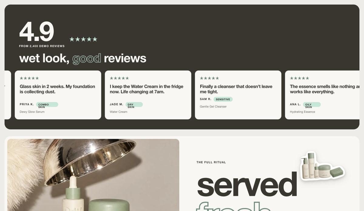 Dew homepage section 8